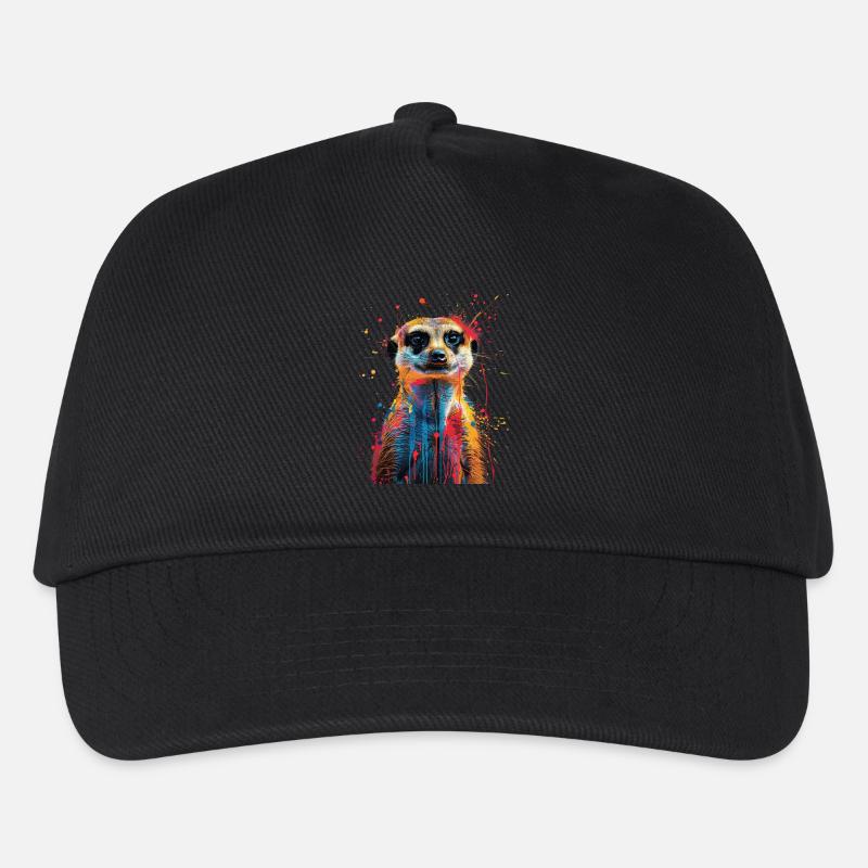 Erdmännchen - Kinder Basecap - Schwarz
