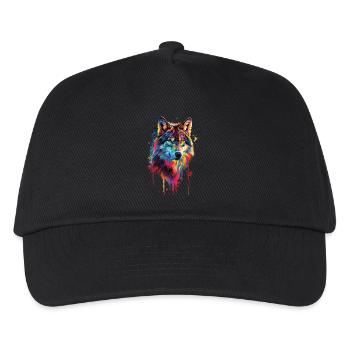 Wolf - Kids’ Baseball Cap - black - Front