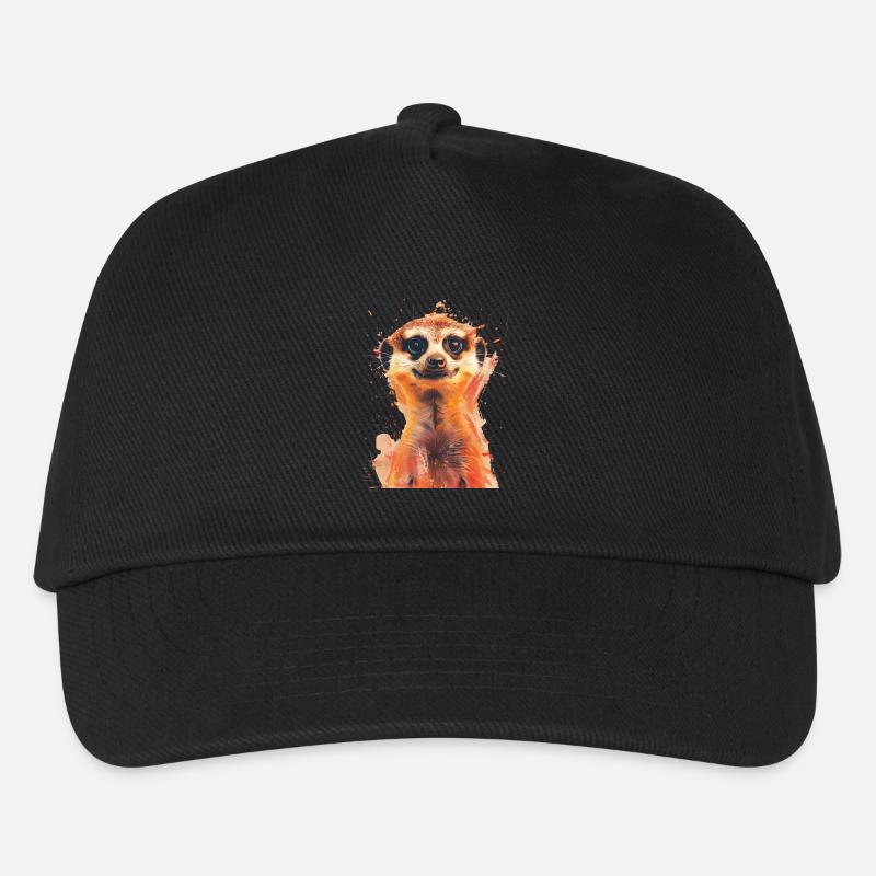 Erdmännchen - Kinder Basecap - Schwarz