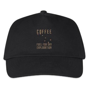 coffee fuel for sky exploration - Kids’ Baseball Cap - black - Front