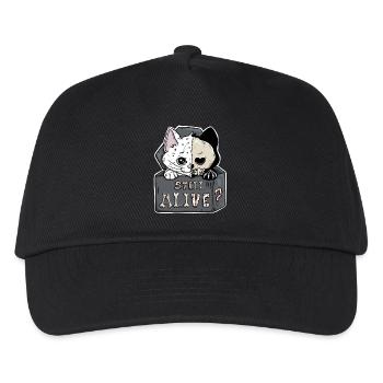 Schrödingers Katze – Still Alive Halloween - Kinder Basecap - Schwarz - Vorne