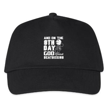 Beatboxing God Created Beatboxing - Kids’ Baseball Cap - black - Front
