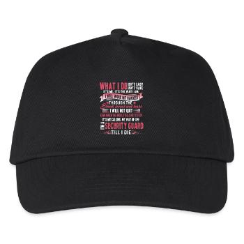 I'm A Security Guard Till I Die - Kids’ Baseball Cap - black - Front