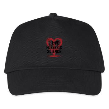 I love forensics - Kids’ Baseball Cap - black - Front