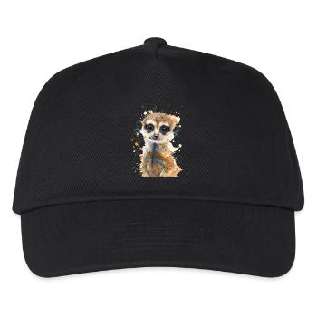 Erdmännchen - Kinder Basecap - Schwarz - Vorne