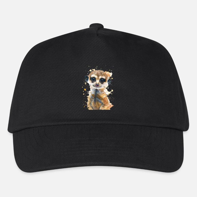 Erdmännchen - Kinder Basecap - Schwarz