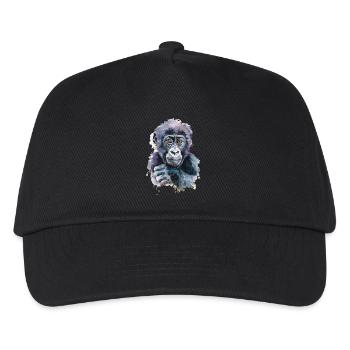 Gorilla - Kinder Basecap - Schwarz - Vorne