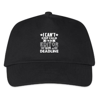 Editor Editor With A Deadline - Kids’ Baseball Cap - black - Front