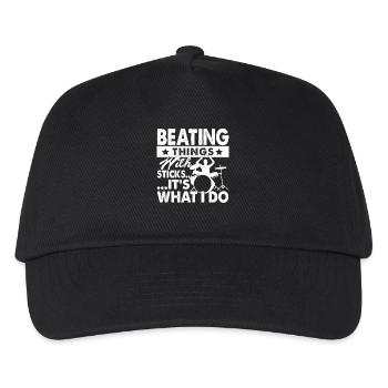 Drummer Drummer Beating With Sticks - Kids’ Baseball Cap - black - Front