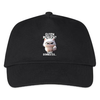 Good morning very thin cream morning grouch cats - Kids’ Baseball Cap - black - Front