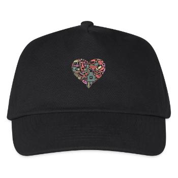 Cooking Heart Shape Cook Utensil Chef - Kids’ Baseball Cap - black - Front