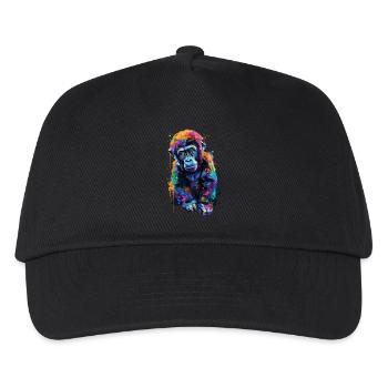 Gorilla - Kinder Basecap - Schwarz - Vorne