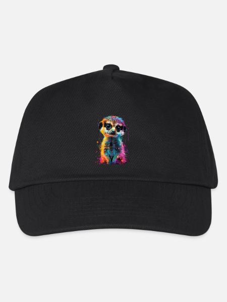 Erdmännchen - Kinder Basecap - Schwarz