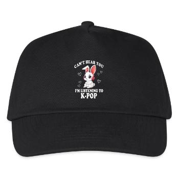 Bunny K-Pop Korean Pop Gift Idea - Kids’ Baseball Cap - black - Front