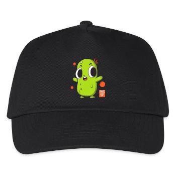 Manga-Gurke - Kinder Basecap - Schwarz - Vorne