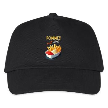 fries rut wiess snack bar cologne kölsch party funny - Kids’ Baseball Cap - black - Front