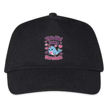 Narval Dire Narvals Drôle Narval Cadeau - Casquette de baseball Enfant - noir - Devant