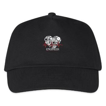 Engineer Engineer Heartbeat - Kids’ Baseball Cap - black - Front