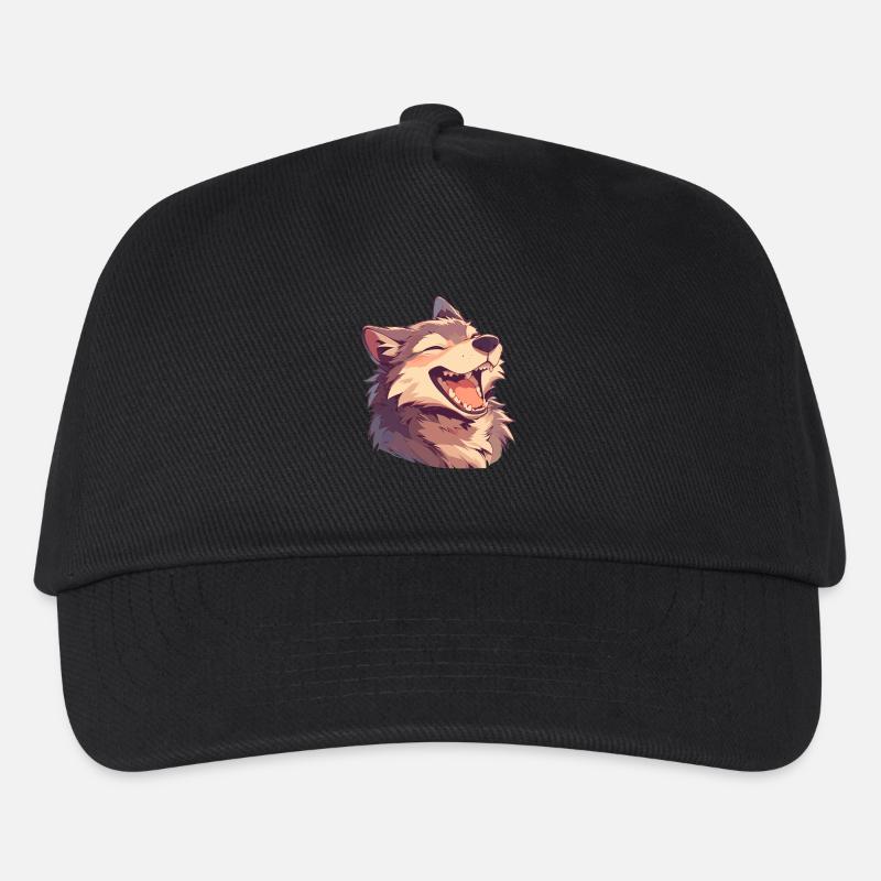 Wölfe Wolf - Kinder Basecap - Schwarz
