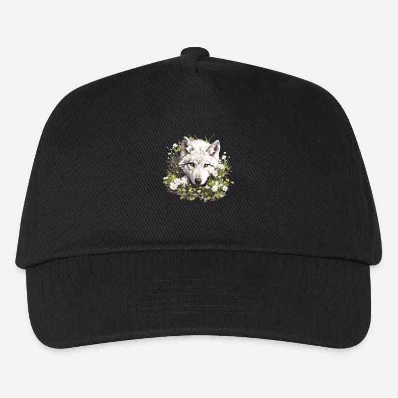 Wölfe Wolf - Kinder Basecap - Schwarz