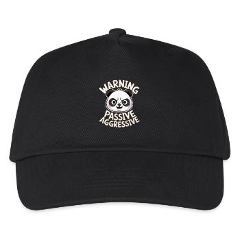 Beware of passive aggressive panda - Kids’ Baseball Cap - black - Front