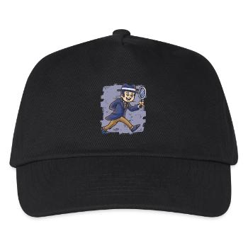 Service-Agent Offizier Detektiv - Kinder Basecap - Schwarz - Vorne