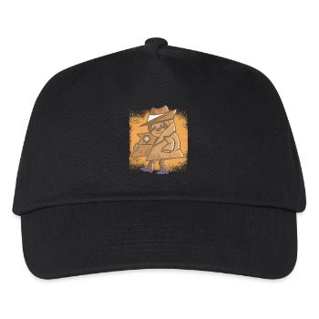 Detective Sloth Agent Officer Detective - Kids’ Baseball Cap - black - Front