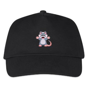 Maus Braut Schleier Hochzeit - Kinder Basecap - Schwarz - Vorne