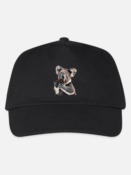 Koala - Kinder Basecap - Schwarz