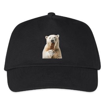 Eisbär - Kinder Basecap - Schwarz - Vorne