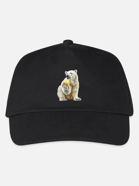 Eisbär - Kinder Basecap - Schwarz