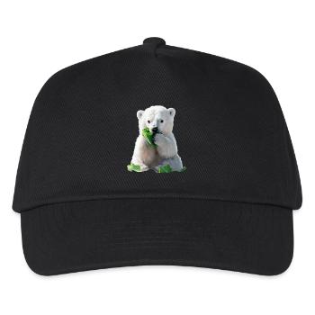 Eisbär - Kinder Basecap - Schwarz - Vorne