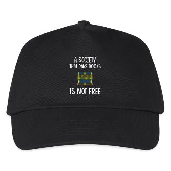 Book Books Library Reading Literature Read Books - Kids’ Baseball Cap - black - Front
