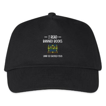 Book Books Library Reading Literature Read Books - Kids’ Baseball Cap - black - Front