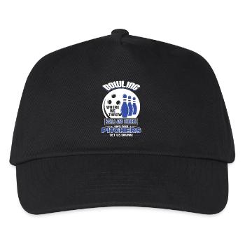 Bowling Where We Throw Balls And Strikes - Kids’ Baseball Cap - black - Front