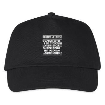 Father's Day Greatest Father - Kids’ Baseball Cap - black - Front