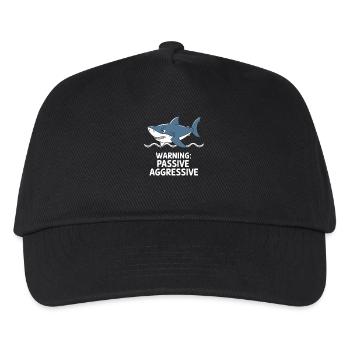 Attention : Requin passif agressif - Casquette de baseball Enfant - noir - Devant