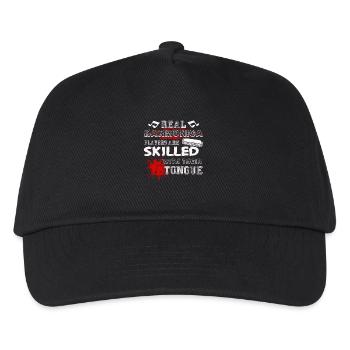 Real Harmonica Players Are Skilled With Tongue - Kids’ Baseball Cap - black - Front