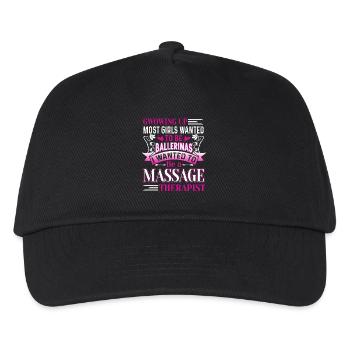I Want To Be A Massage Therapist - Kids’ Baseball Cap - black - Front