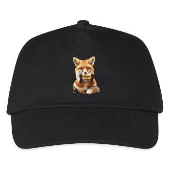 Fuchs - Kinder Basecap - Schwarz - Vorne