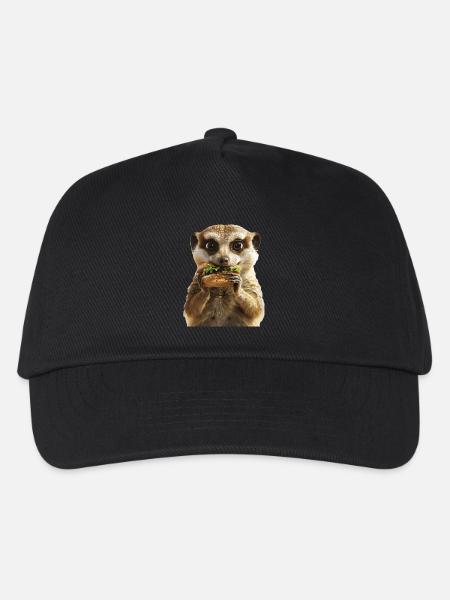 Erdmännchen - Kinder Basecap - Schwarz