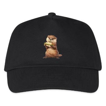 Otter - Kinder Basecap - Schwarz - Vorne
