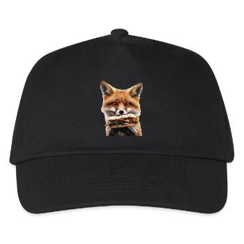 Fuchs - Kinder Basecap - Schwarz - Vorne