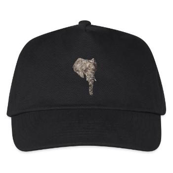 Polygone d’éléphant - Casquette de baseball Enfant - noir - Devant
