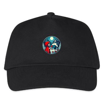 Fairy Tale Little Red Riding Hood Wolf Kids Cute Fantasy - Kids’ Baseball Cap - black - Front