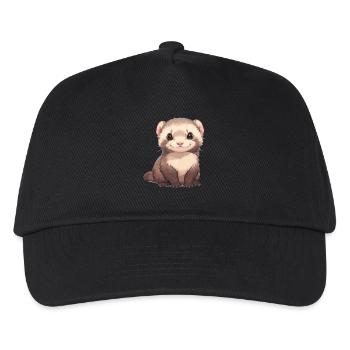 Ferret Frettchen - Kinder Basecap - Schwarz - Vorne