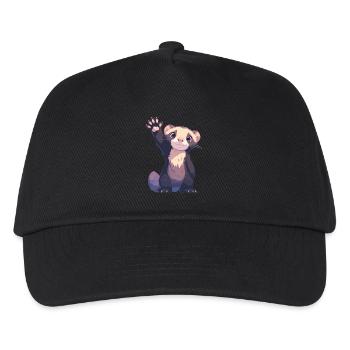 Ferret Frettchen - Kinder Basecap - Schwarz - Vorne