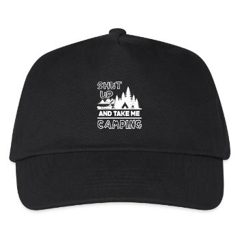 Camping Shut Up And Take Me Camping - Kids’ Baseball Cap - black - Front