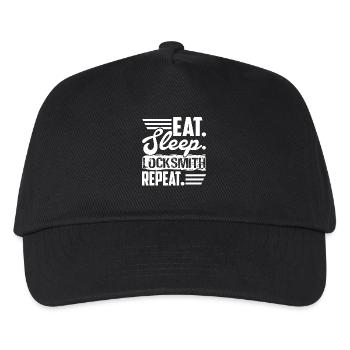 Locksmith Eat Sleep Locksmith Repeat - Kids’ Baseball Cap - black - Front