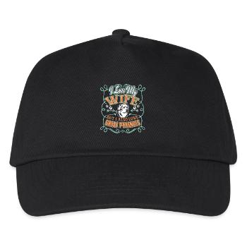 I Love My Wife And Great Pyrenees - Kids’ Baseball Cap - black - Front